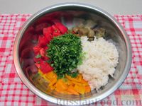 Салат из запечённых овощей с рисом