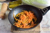 Салат с шампиньонами, сыром, морковью и солёными огурцами