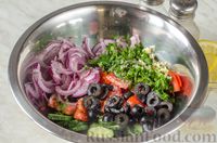 Овощной салат с жареной тыквой