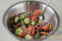 Овощной салат с жареной тыквой