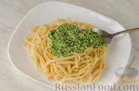 Спагетти с базиликовым соусом