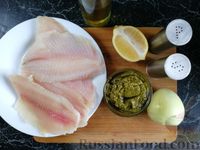 Рыба с соусом песто и соком лимона (на сковороде)